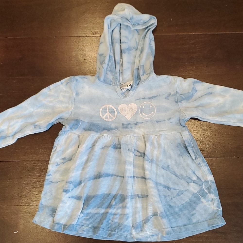 BABY GIRL'S BOTTLECAPPS TIE DYE SWEATER HOODIE